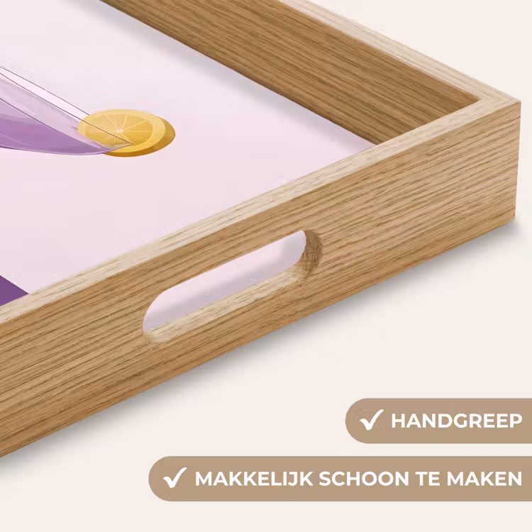 Dienblad - Cocktail - Paars - Minimalistisch - Citroen — 5