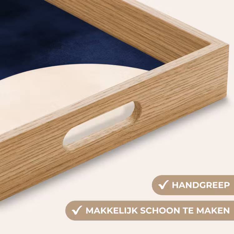 Dienblad - Donkerblauw - Abstract - Lijnen — 5