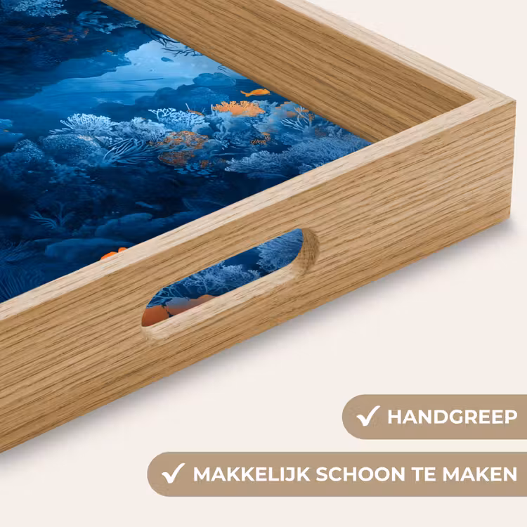 Dienblad - Koraalrif - Vissen - Oceaan - Blauw — 5