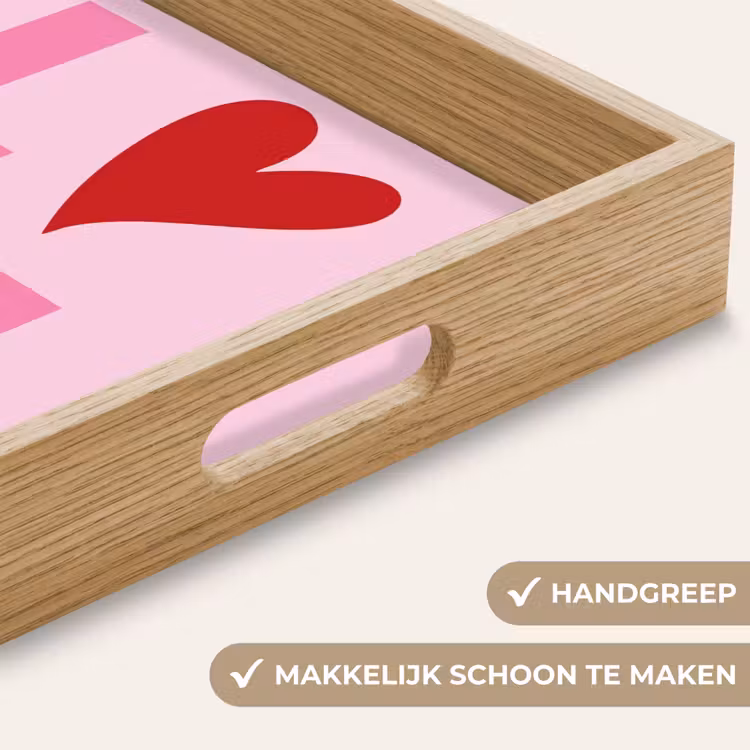 Dienblad - Love - Roze - Hart - Valentijn — 5