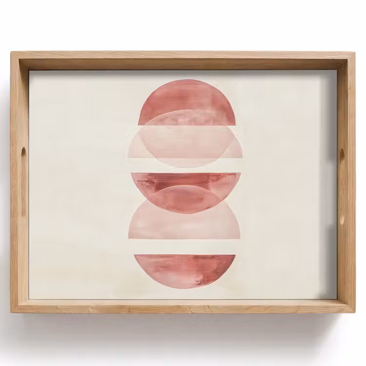 Dienblad - Minimalistisch - Cirkels - Roze — 1