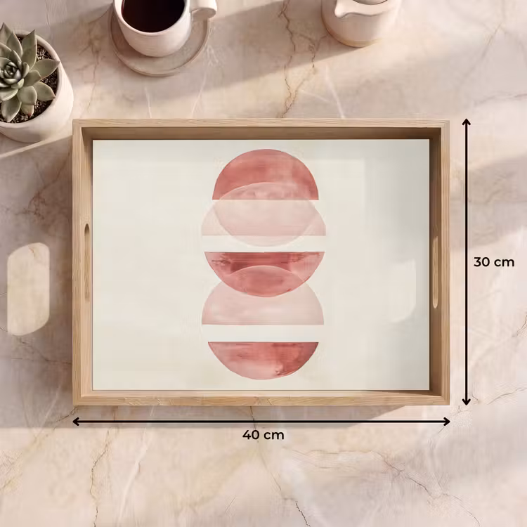 Dienblad - Minimalistisch - Cirkels - Roze — 9