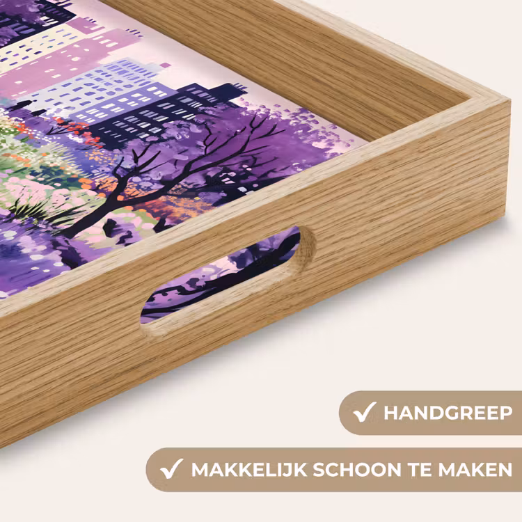 Dienblad - Park - Bomen - Bloemen - Gebouwen — 5