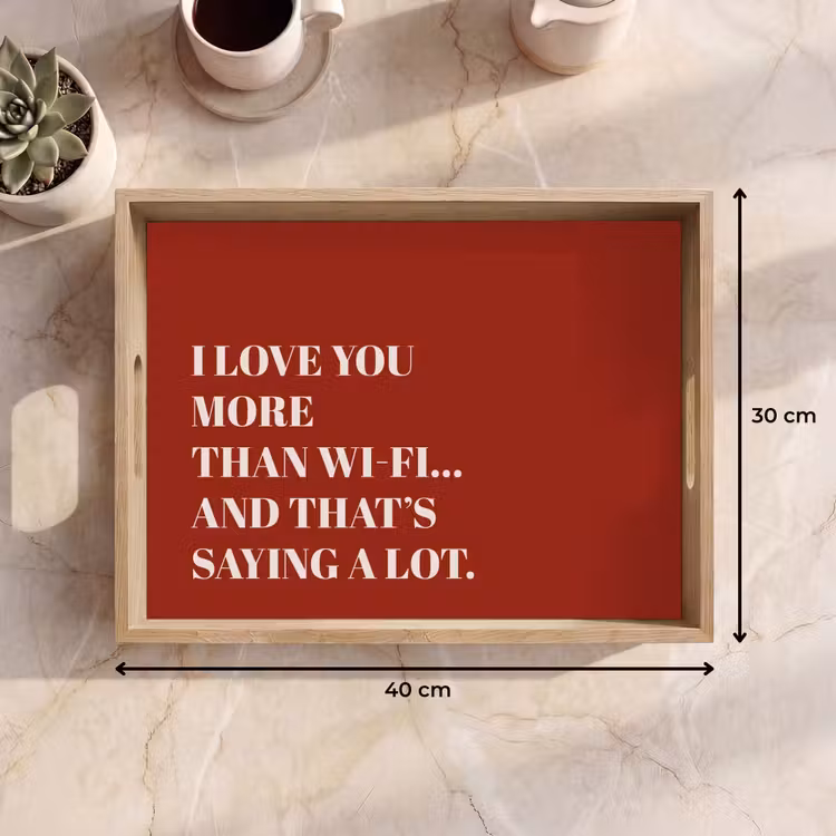 Dienblad - Rood - Quote - Liefde — 9
