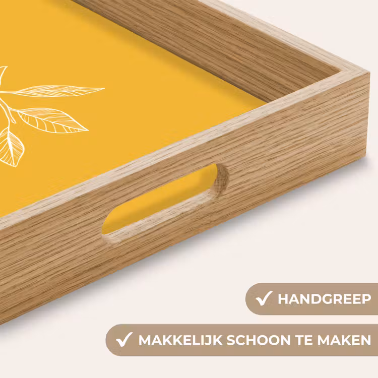 Dienblad - Citroenen - Illustratie - Minimalistisch - Geel — 5