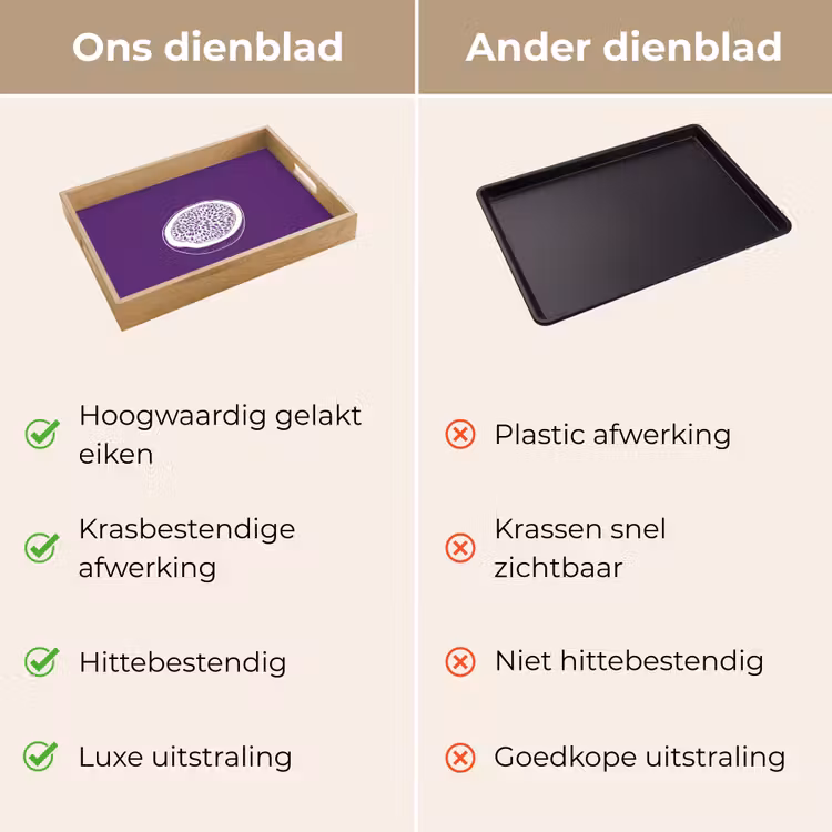 Dienblad - Passievrucht - Zaadjes - Paars - Minimalistisch — 3