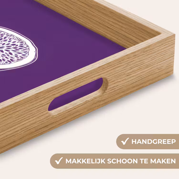 Dienblad - Passievrucht - Zaadjes - Paars - Minimalistisch — 5