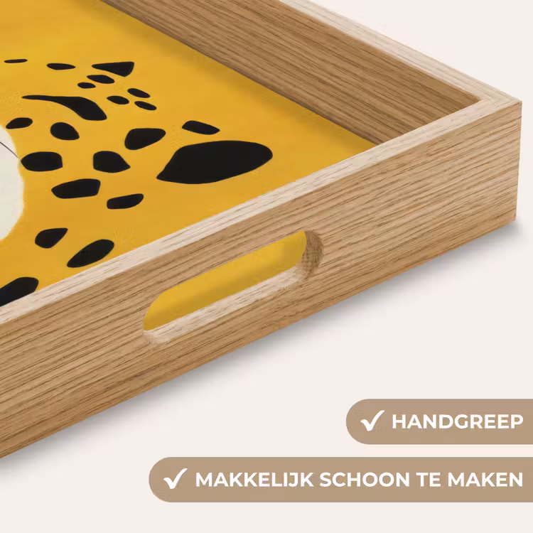 Dienblad - Cheetah - Illustratie - Geel — 5