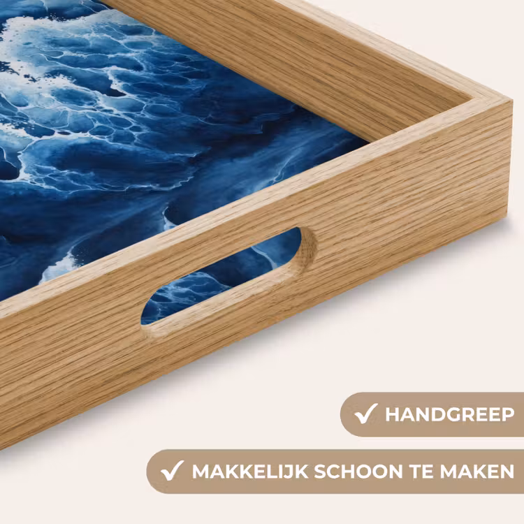 Dienblad - Golven - Blauw - Schuim — 5