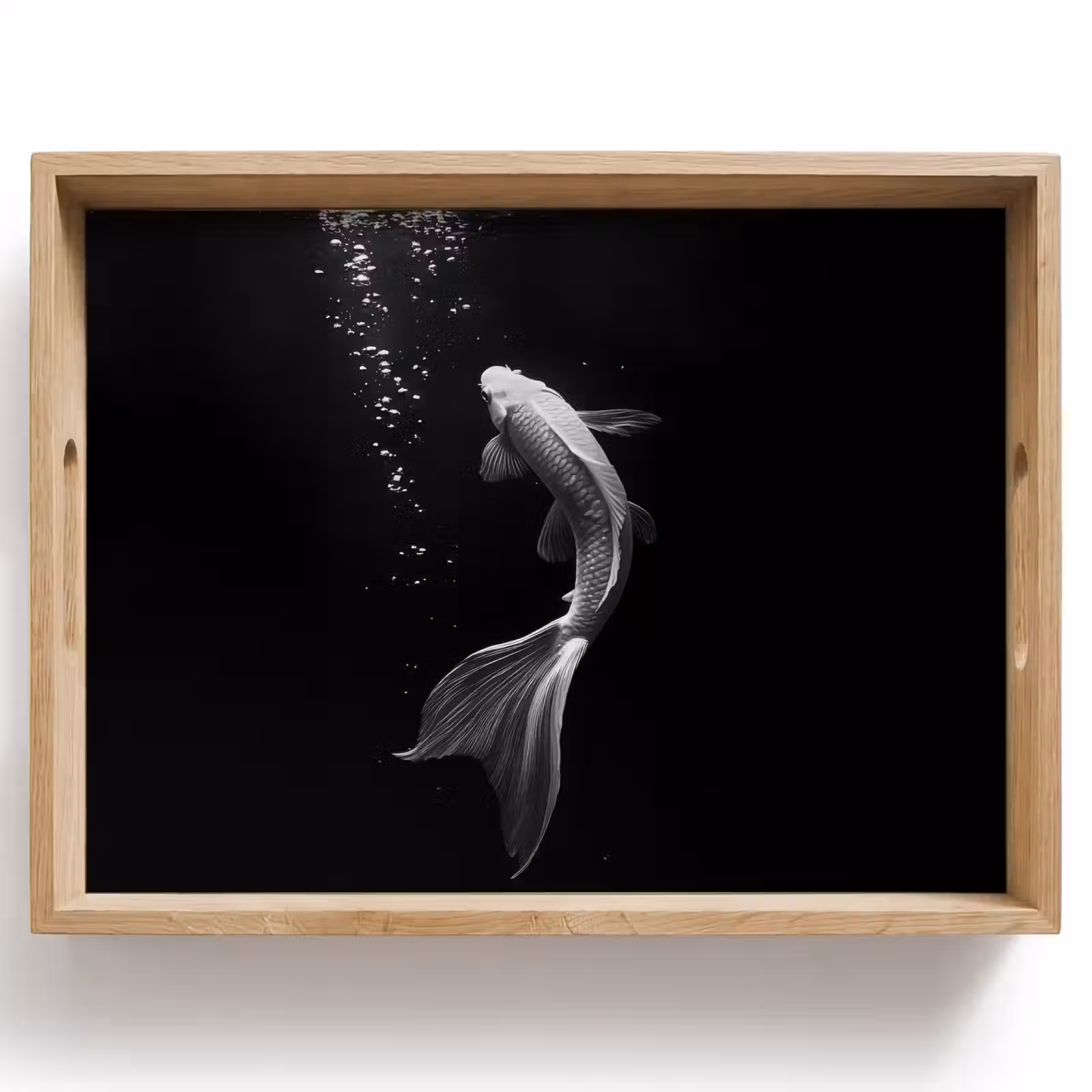 Dienblad - Koi - Vis - Wit - Zwart — 1