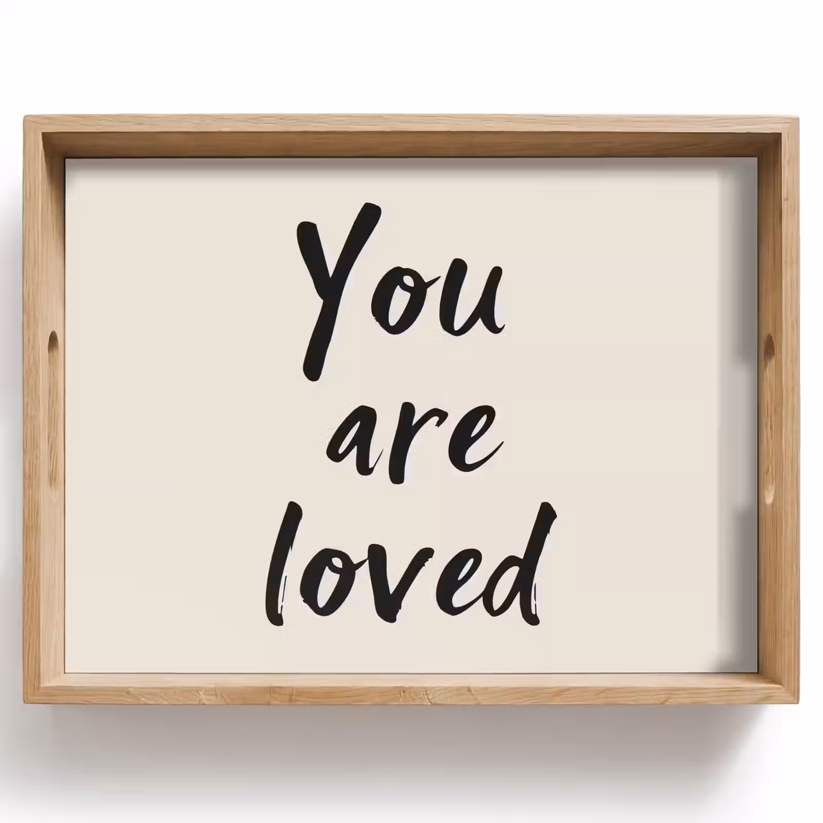 Dienblad - Minimalistisch - Beige - Love — 1