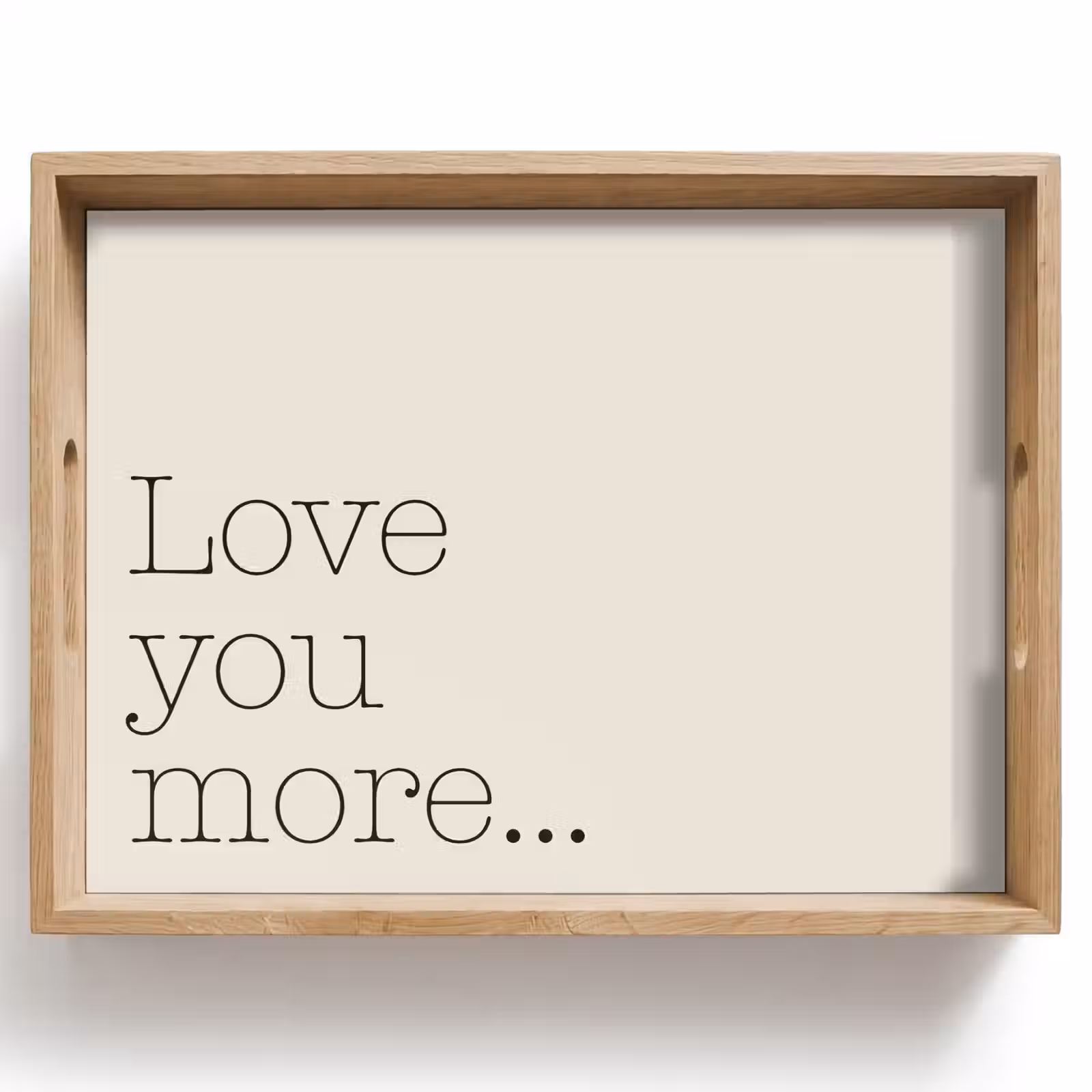 Dienblad - Minimalistisch - Love - Beige — 1