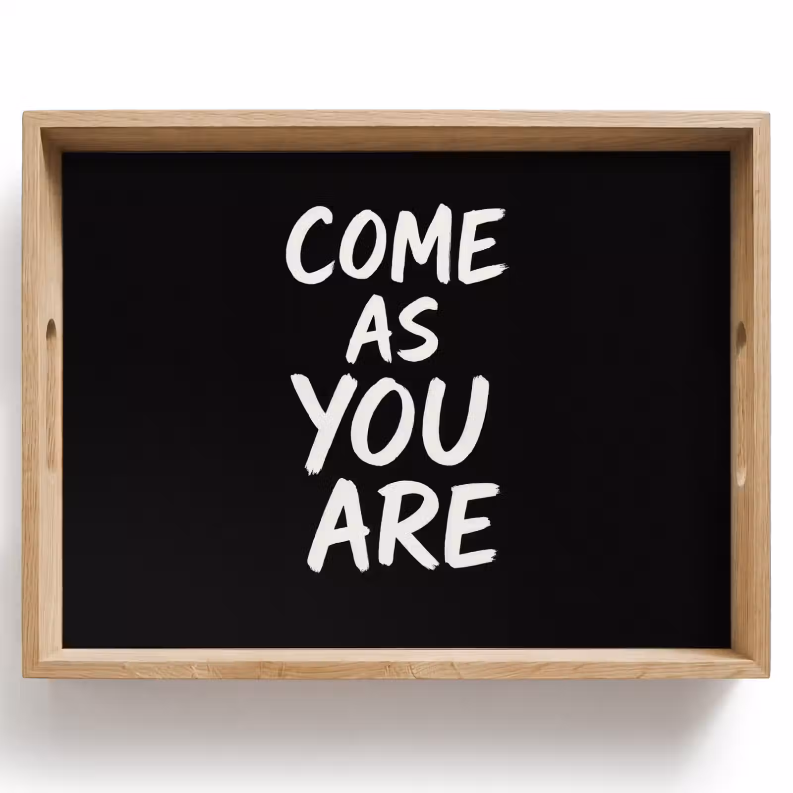 Dienblad - Quote - Zwart - Simpel — 1