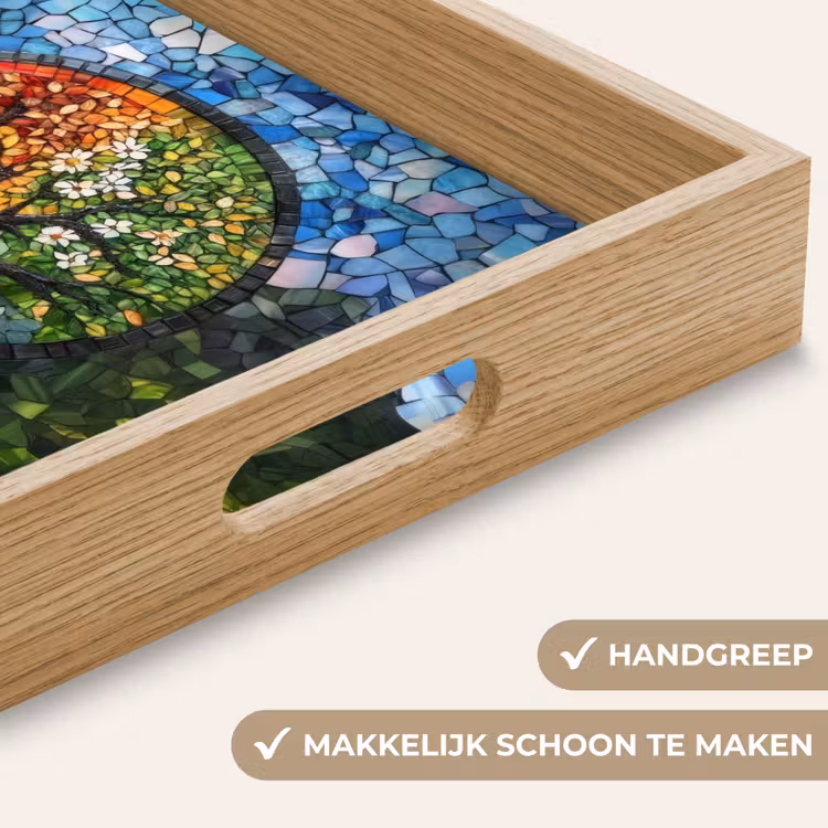 Dienblad - Boom - Seizoenen - Mozaïek - Bergen — 5