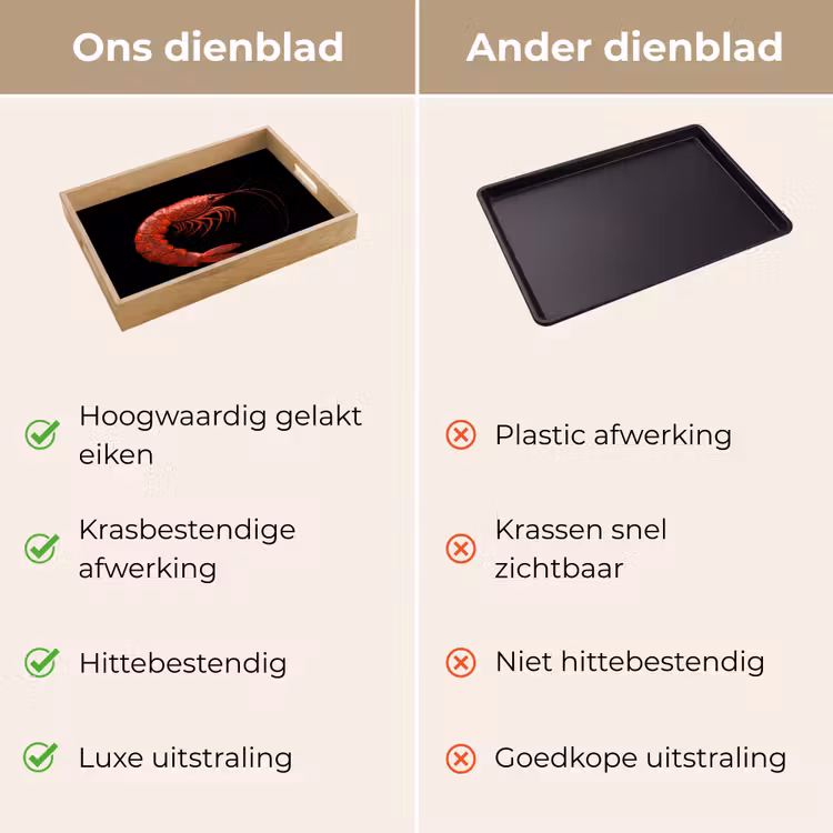 Dienblad - Garnaal - Rood - Dieren — 3