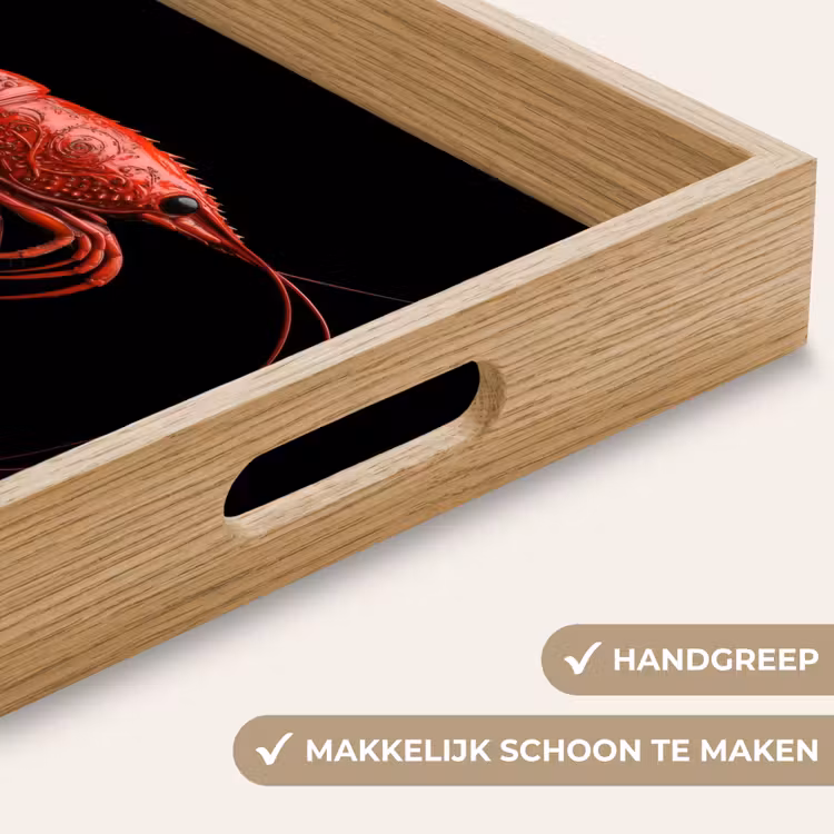 Dienblad - Garnaal - Rood - Dieren — 5