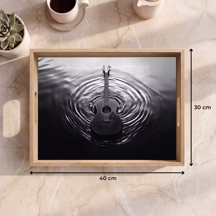 Dienblad - Gitaar - Hout - Water — 9