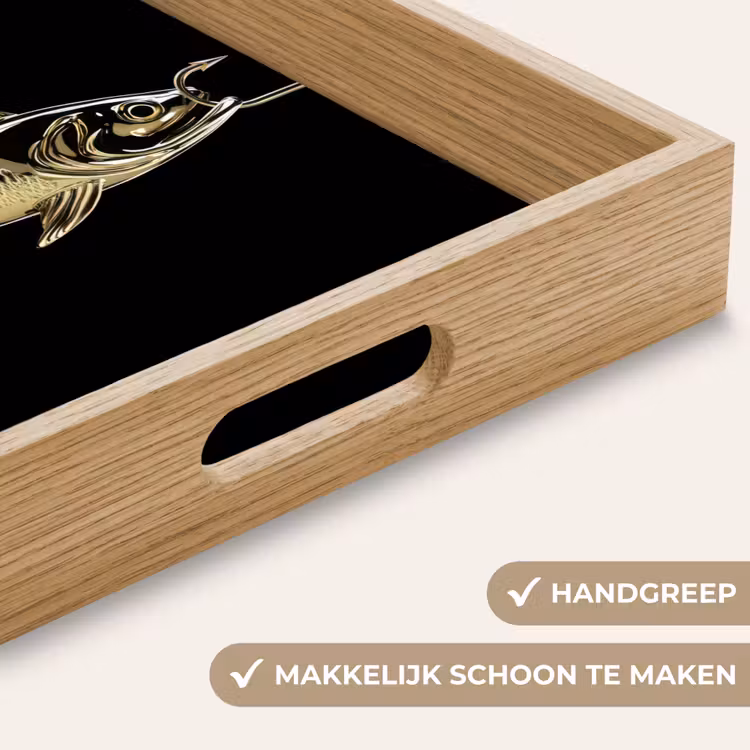 Dienblad - Goud - Vis - Haak - Zwart — 5
