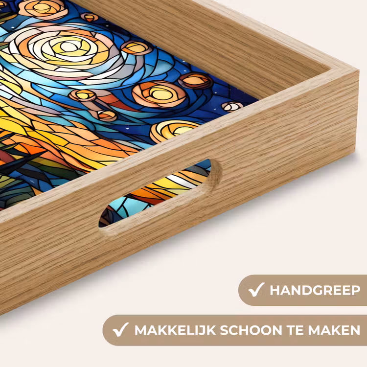 Dienblad - Hemel - Sterren - Mozaïek - Huizen — 5