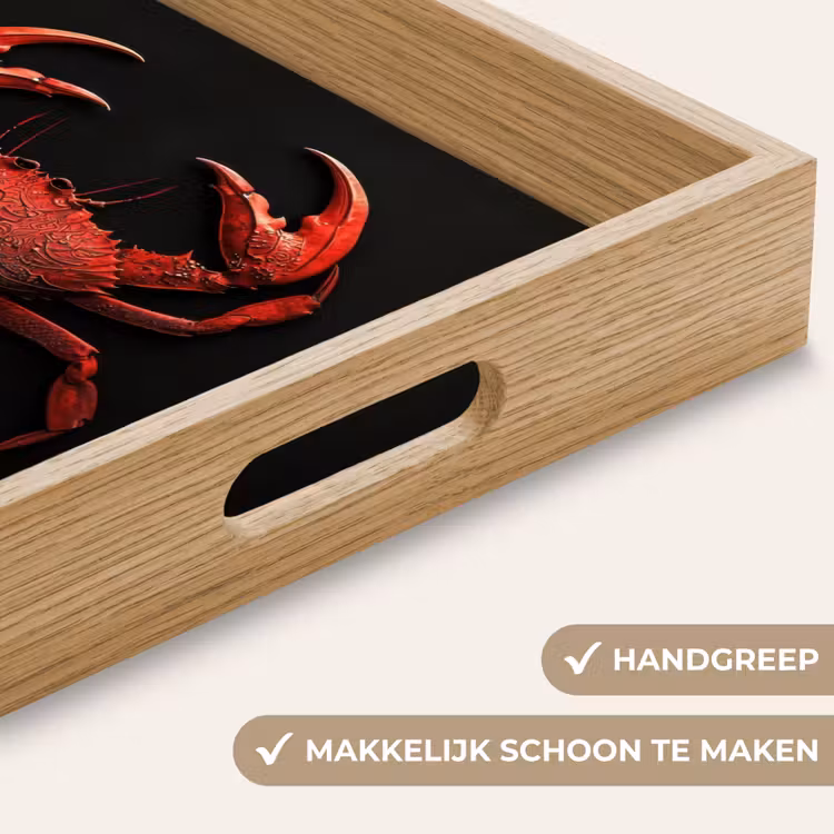 Dienblad - Krab - Rood - Vissen - Schaaldieren — 5