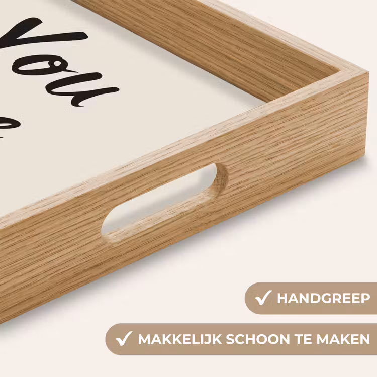 Dienblad - Minimalistisch - Beige - Love — 5
