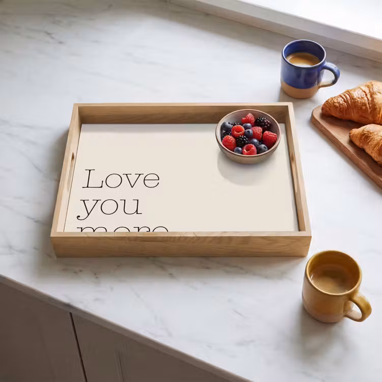 Dienblad - Minimalistisch - Love - Beige — 4
