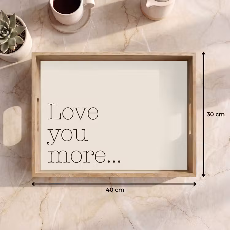 Dienblad - Minimalistisch - Love - Beige — 9