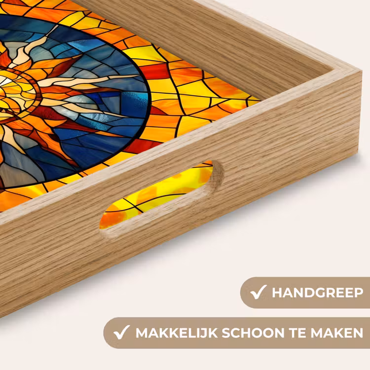 Dienblad - Mozaïek - Zon - Geel - Cirkel — 5
