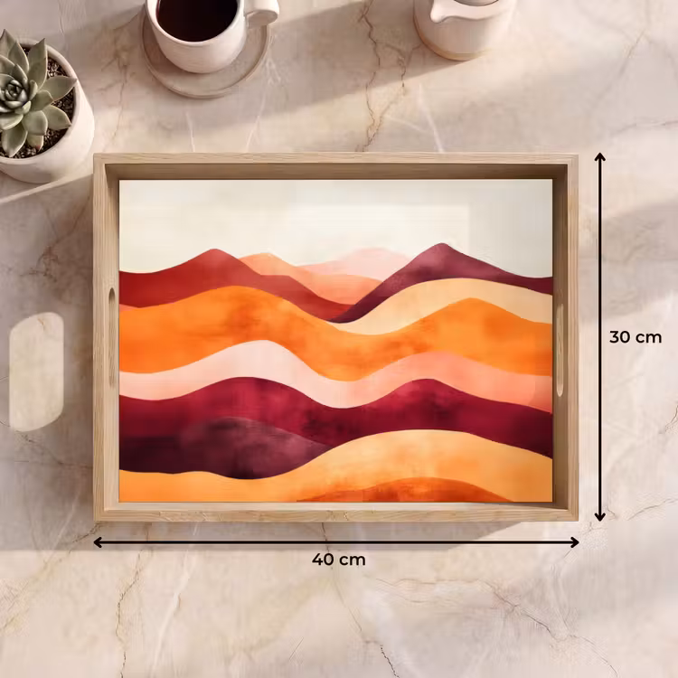 Dienblad - Abstract - Landschap - Golven — 9