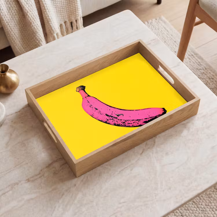 Dienblad - Banaan - Grafisch - Geel — 2
