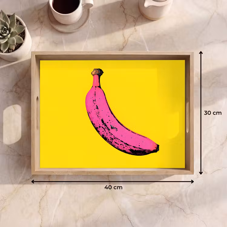 Dienblad - Banaan - Grafisch - Geel — 9
