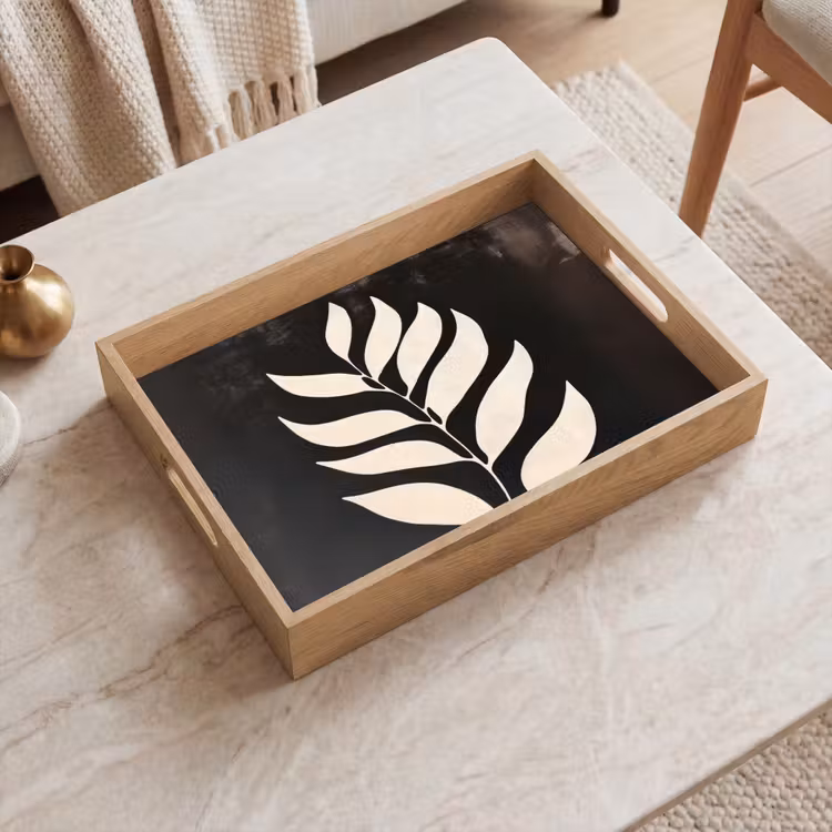Dienblad - Blad - Wit - Minimalistisch — 2