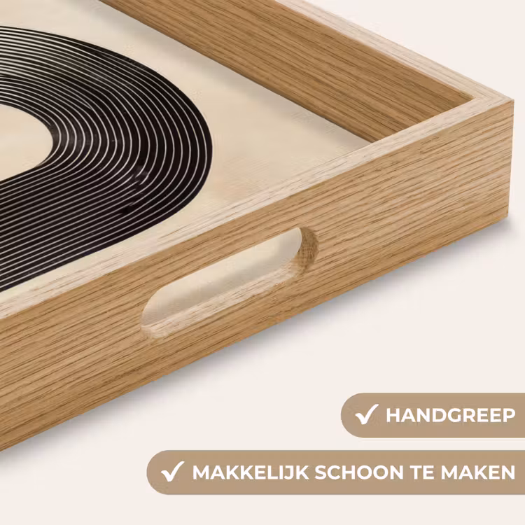Dienblad - Boog - Strepen - Minimalistisch - Zwart — 5