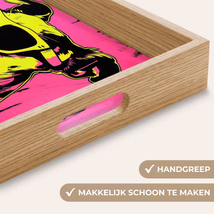 Dienblad - Hond - Zonnebril - Roze - Art — 5