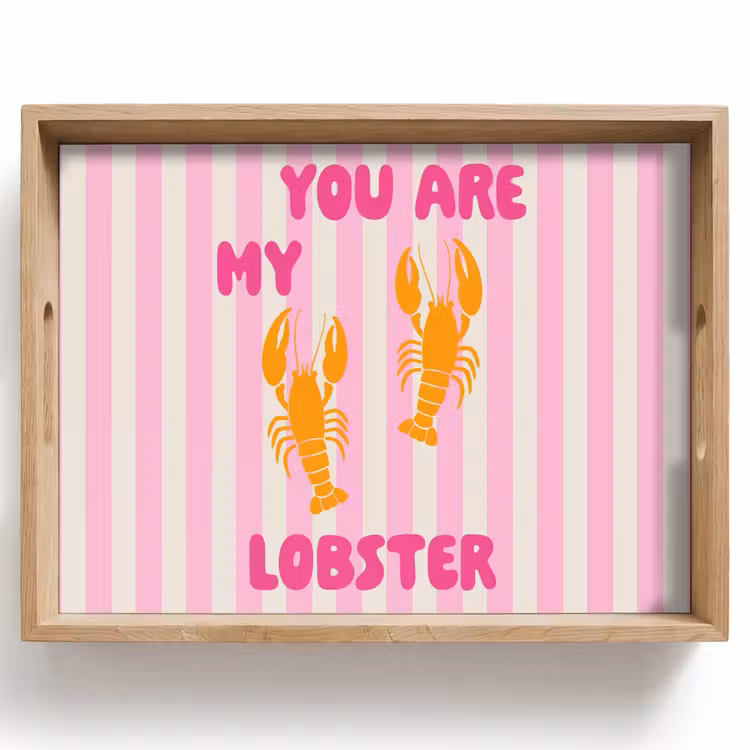 Dienblad - Lobster - Love - Valentijn — 1