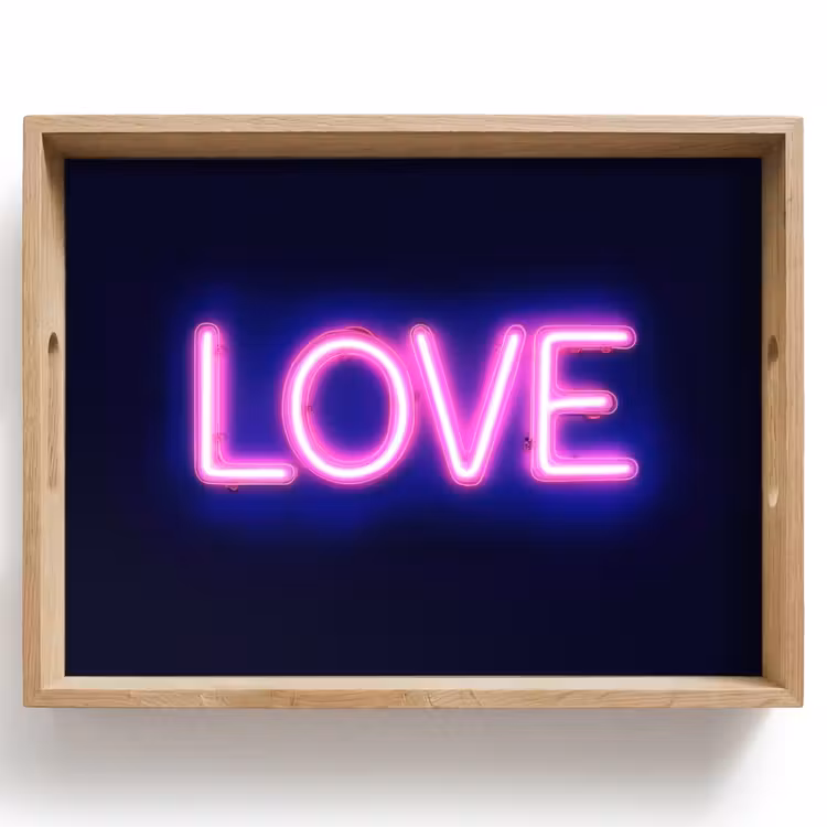 Dienblad - Neon - Love - Valentijn — 1