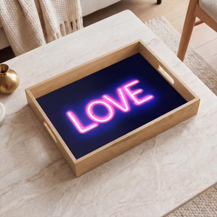 Dienblad - Neon - Love - Valentijn — 2