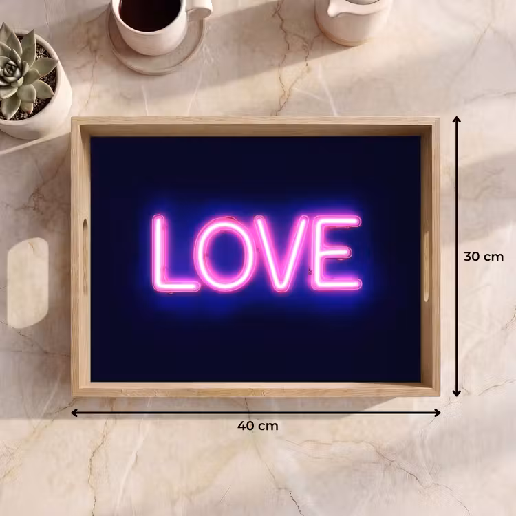 Dienblad - Neon - Love - Valentijn — 9