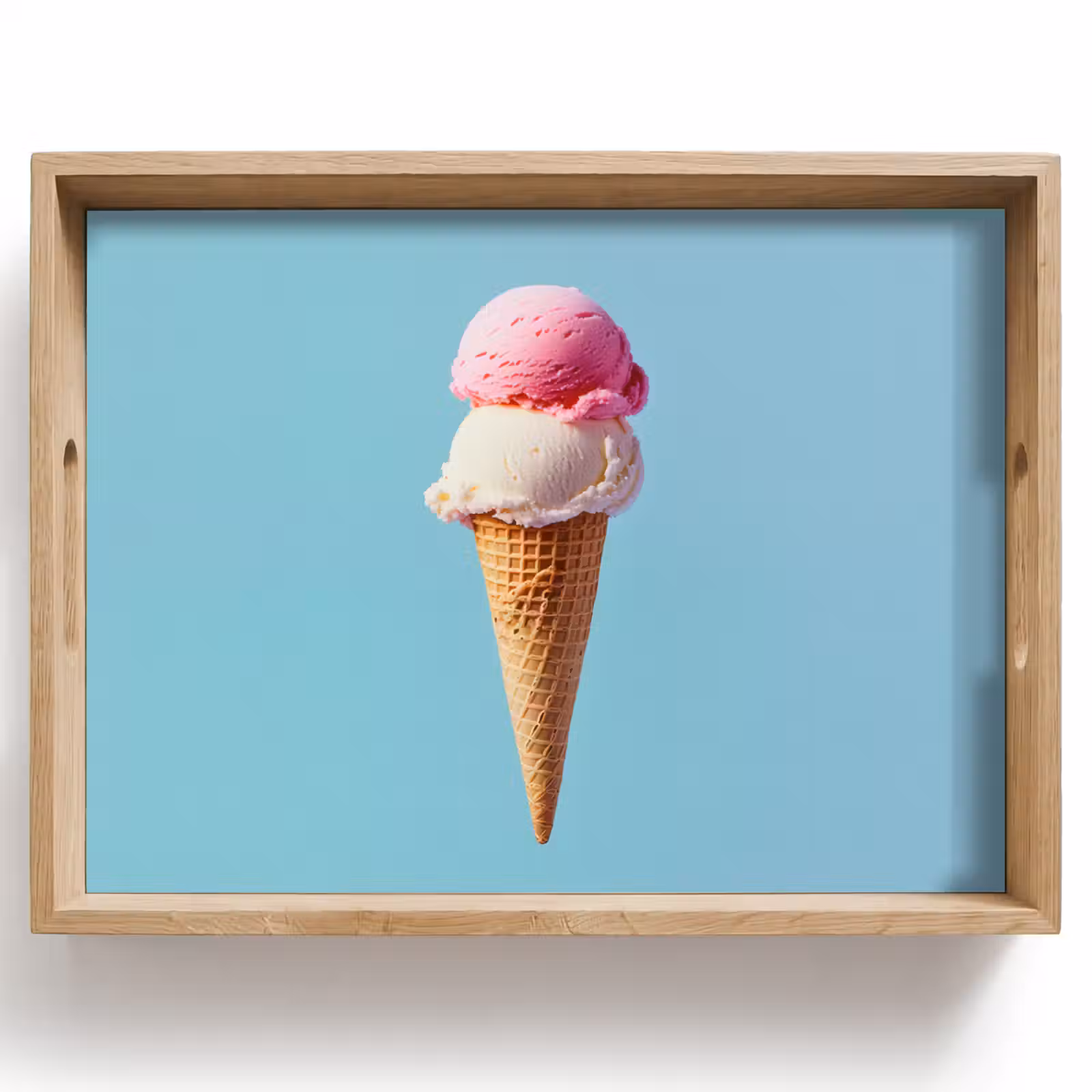 Dienblad - Bolletjes - Schepijs - Hoorntje - Blauw — 1