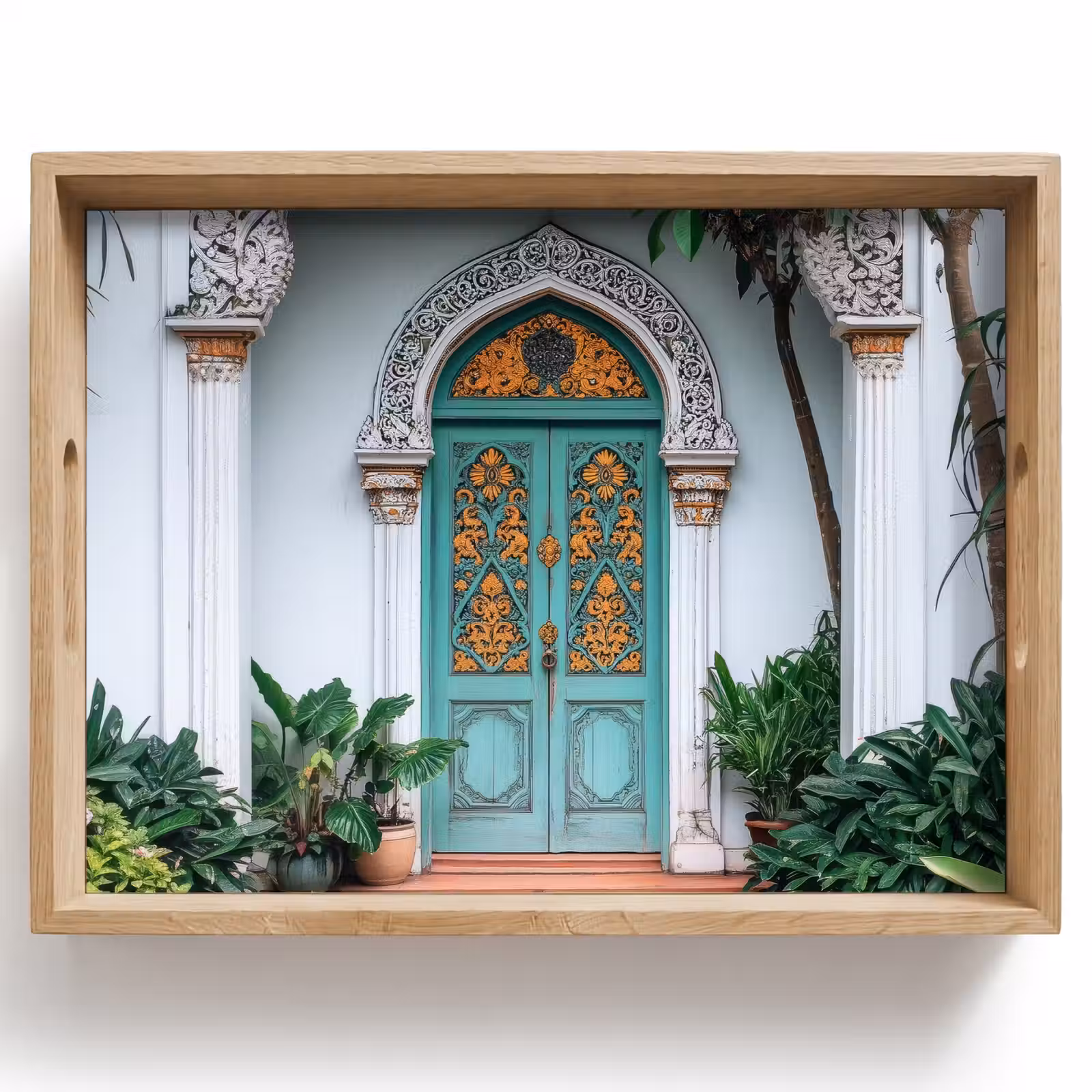 Dienblad - Deur - Patronen - Planten — 1