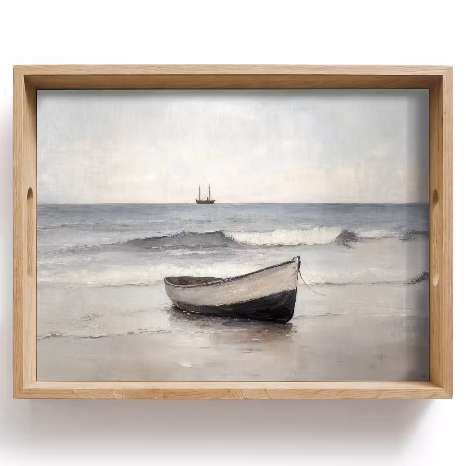 Dienblad - Roeiboot - Zee - Horizon — 1
