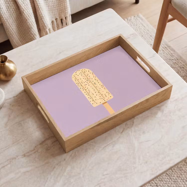 Dienblad - Beige - Ijsje - Spikkels — 2