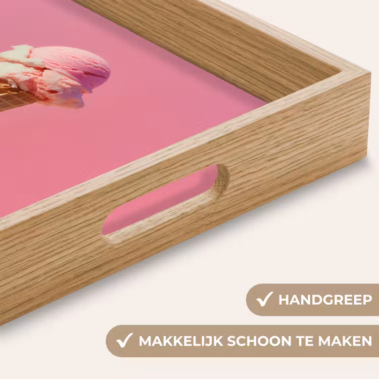 Dienblad - Hoorntje - Schepijs - Roze — 5