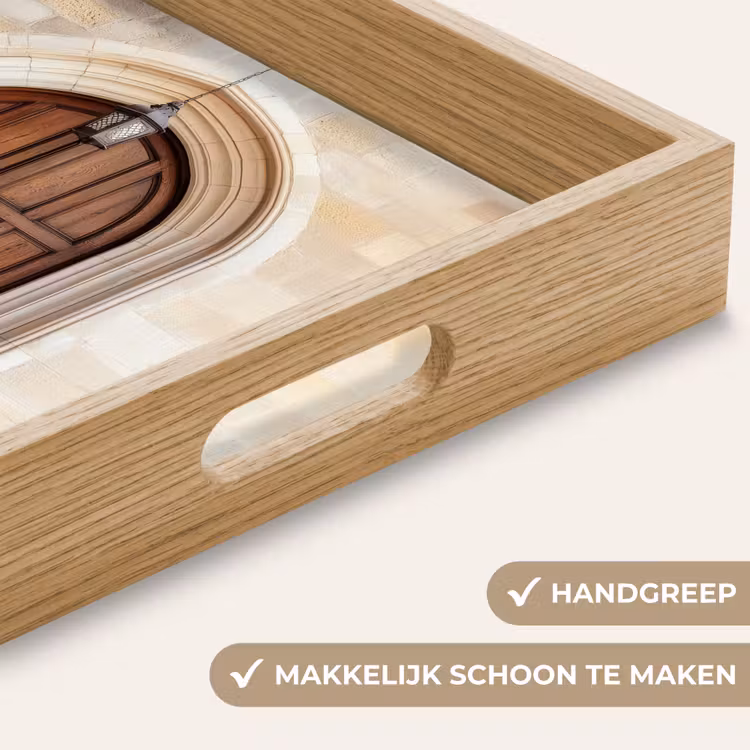 Dienblad - Houten - Deur - Lantaarn — 5