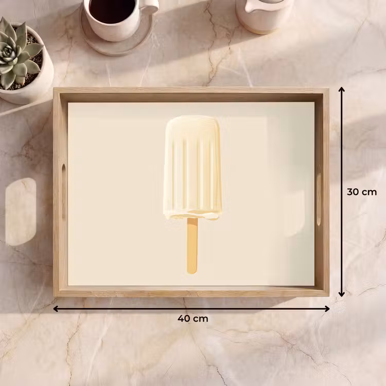 Dienblad - Minimalistisch - Waterijsje - Stokje - Beige — 9