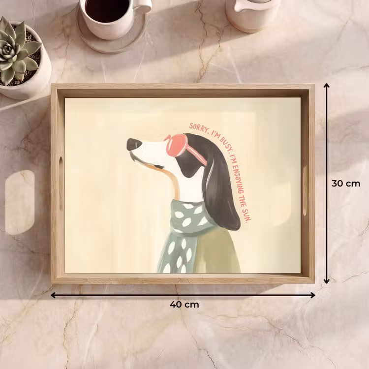 Dienblad - Quote - Hond - Zonnebril — 9