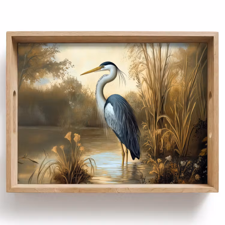 Dienblad - Reiger - Water - Planten — 1