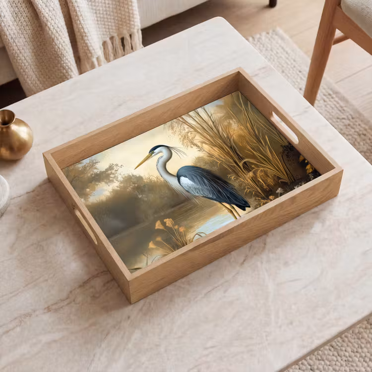 Dienblad - Reiger - Water - Planten — 2