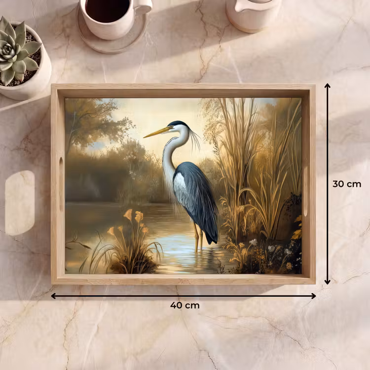 Dienblad - Reiger - Water - Planten — 9