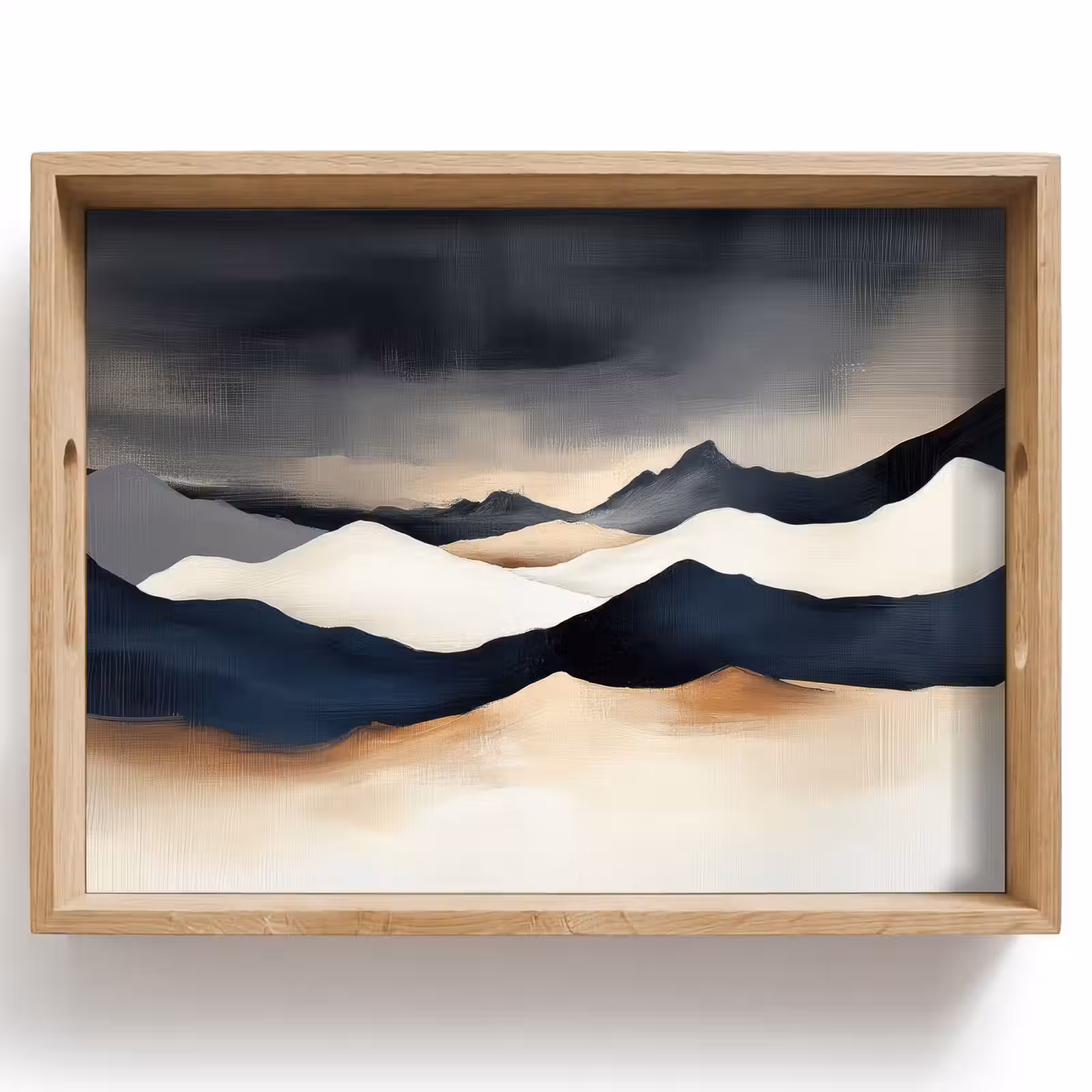 Dienblad - Bergen - Donkerblauw - Landschap — 1